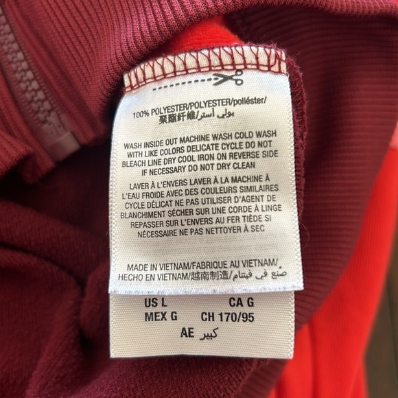 Juicy Couture Claret JXJC Colorblock Tricot Track Jacket Size Large - Picture 11 of 12